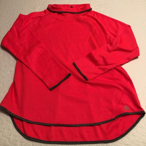 RBX Tops - RBX Women’s Textured 1/4 Zip Pullover Sweater, Color,  Bright Coral, Sz 3X